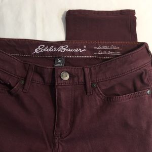 Eddie Bauer sz 2 Maroon Jeans 🌸💕🌺